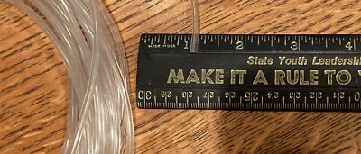 50' Clear Flexible Tubing 1/8" OD x 1/16" ID x 1/32" Wall - Image 1 of 4