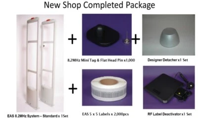 SECURITY TAGS DIRECT Shop Anti Theft Retail Store 8.2MHz EAS Tag & Label Completed Solution-UK Stock
