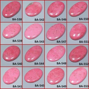 FABULOUS  NATURAL NORWAY PINK THULITE OVAL CABOCHON GEMSTONE BA- - Picture 1 of 2