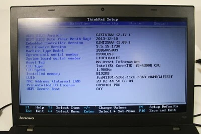 Lenovo T440 Thinkpad Intel Core i5-4300U CPU @ 1.90GHz 8GB RAM with Charger - Image 1 of 4