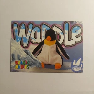 Tarjeta Coleccionable Ty Beanie Babies Waddle the Penguin 2da Edición Serie III 1999 - Imagen 1 de 4