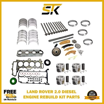 RANGE ROVER VELAR EVOQUE 2.0 DIESEL 204DTD FULL GASKET SET WITH REBUILD PARTS - Image 1 of 4