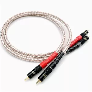 8TC Single Crystal Copper Signal Cable RCA Audio Connection Cable - Picture 1 of 5