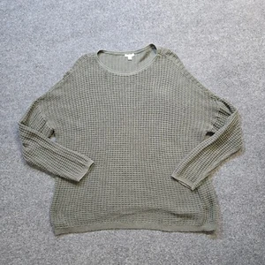J Jill Sweater Womens Size XL Gray Thermal Knit Long Sleeve Casual Capsule - Picture 1 of 10