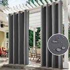 Outdoor Blackout Curtains Patio Waterproof Thermal Insulated Sun Blocking Drapes