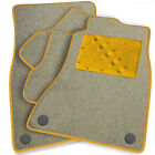 To Fit Ford Focus Mk1 Car Mats 1998 - 2005 In Beige & Heel Pad