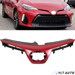 Fits 2017 2018 2019 Toyota Corolla SE XSE Front Bumper Red Upper Grille Grill