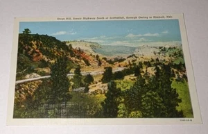 Stage Hill Scenic Highway Through Gering To Kimball NE Nebraska Postcard Vintage - Picture 1 of 2