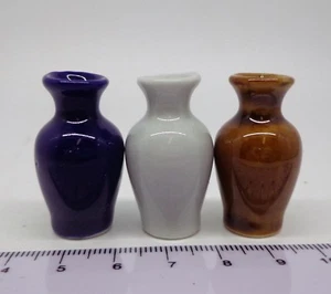 Maßstab 1:12 A Keramik Vase Puppenstube Miniatur Set P2 - Bild 1 von 1