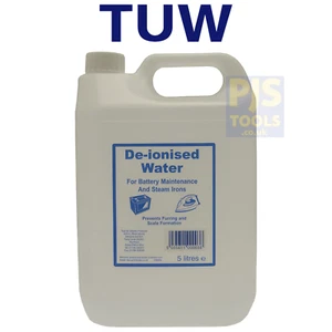 TUW 5 litre de-ionised water for battery top ups & steam irons TUW5 - Picture 1 of 1