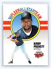 1990 Fleer All-Star Team #7 Kirby Puckett Minnesota Twins Baseball Card