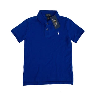 NWT Polo Ralph Lauren Little Boys Mesh Polo Shirt Blue | Pony White $49 - Size 6 - Picture 1 of 5