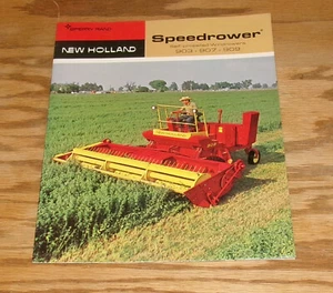 Original 1970 New Holland Speedrower 903 907 909 Sales Brochure 70 - Imagen 1 de 2