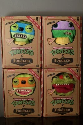 TMNT Fuggler x Teenage Mutant Ninja Turtle Lot 4 RARE Ltd Edition Complete Set - Image 1 of 4