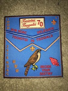 Boy Scout Tsoiotsi Tsogalii 70 Old North State 2018 Type2 Council Flap Patch Set