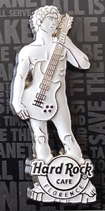 2025 HARD ROCK CAFE FLORENCE 3D MICHELANGELO’S STATUE OF DAVID & GUITAR PIN - Bild 1 von 5