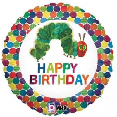 BETALLIC THE VERY HUNGRY CATERPILLAR HAPPY BIRTHDAY 18" FOIL BALLOON!