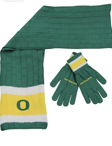 NCAA Oregon Ducks Gloves And Scarf Gift Set Cover