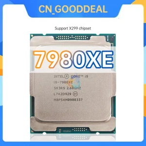 Intel Core i9-7980XE SR3RS 2.6GHz 18C / 36T 24.75MB 165W LGA2066 X299 CPU 7980XE - Picture 1 of 1