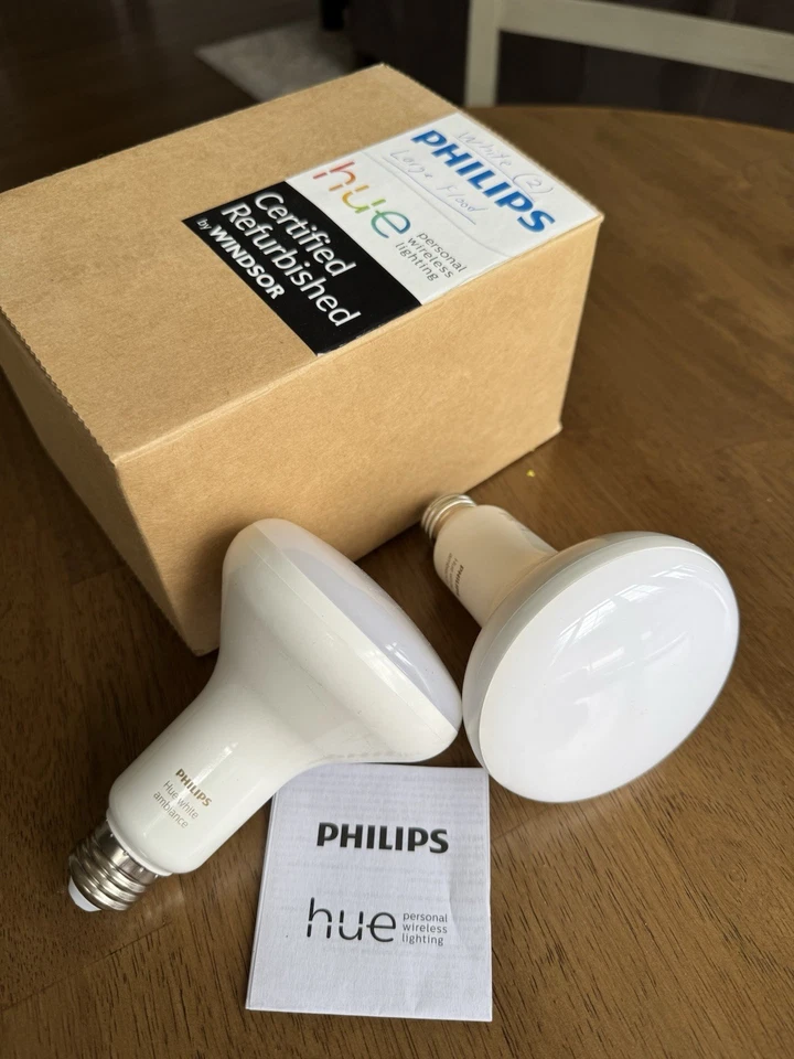 Philips Hue Ambiance BR30 Dimmable LED Smart Flood Light - White, Pack of 2 - Image 1 of 1