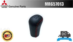 Mitsubishi Evolution VI CP9A TOMMI MAKINEN Shift Knob Red Stitch MR657013 JDM - Picture 1 of 8