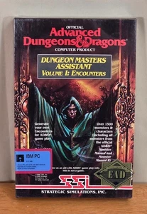 New Sealed AD&D Dungeon Masters  Assistant Vol 1 PC Big Box Game IBM Complete - Picture 1 of 12