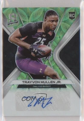 2019 Panini Spectra Rookie Neon Green Prizm /50 Trayvon Mullen Jr #RA-TM Auto RC - Image 1 of 2