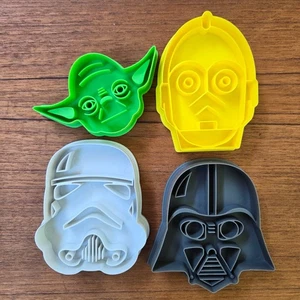 Star Wars 4 Piece Cookie Cutter Set - Picture 1 of 4