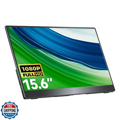 cocopar Portable Monitor 15.6'' 1080P 60Hz 85% sRGB IPS Travel Monitor with U - Image 1 of 4