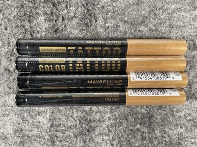 Maybelline Color Tattoo 24H Eye Stix Eyeshadow Crayon 90 I Am Rare Set of 4 - Image 1 of 4