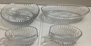 Set Of 4 Vintage Princess House Royal Highlights Serving Dishes - Picture 1 of 13