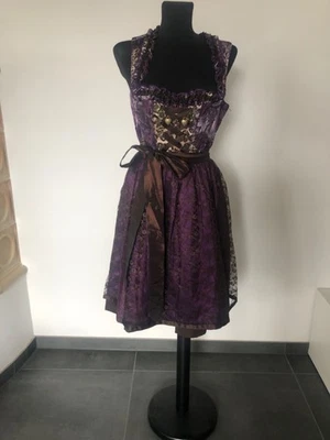Dirndl Landhaus C&A Größe 38 lila/braun - Bild 1 von 4