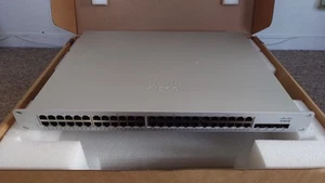 CISCO MERAKI MS210-48-HW PRZEŁĄCZNIK WARSTWY 2, 48 PORTÓW GIGABITOWYCH, ZARZĄDZANY W CHMURZE. - Zdjęcie 1 z 3