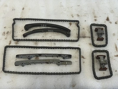 2003 2004 2005 2006 JAGUAR XK8 ENGINE TIMING CHAINS WITH GUIDE BRACKETS - Image 1 of 4