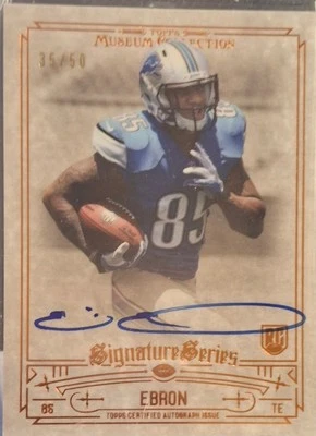 2014 Topps Museum Collection - Signature Series Autographs Eric Ebron #SSA-EE... - Image 1 of 3