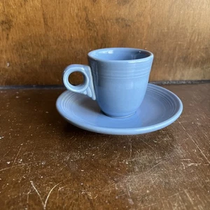 Fiesta flache Demitasse Tasse & Untertasse immergrün blau Kinder Set Espressotasse 2 3/8" - Bild 1 von 9