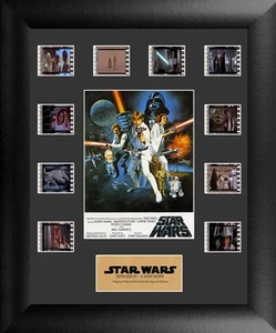 Star Wars Episode IV A New Hope 11” x 13” Mini Montage Framed Movie Presentat... - Picture 1 of 7