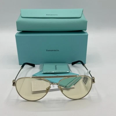 NEW - GENUINE TIFFANY TF3101B 6210M4 Gold hotochromic Women's 59 mm Sunglasses - Image 1 of 4