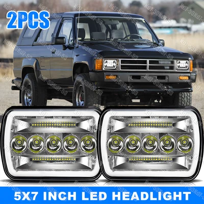 2x Faros LED Hi-Lo A+ para camioneta Toyota Tacoma 4Runner 5x7" 7x6 pulgadas Foto 1 de 4