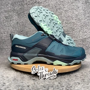 Salomon X Ultra 4 Low GTX Trail Hiking Shoes Size 10 Women Stone Blue 473529 NBY - Picture 1 of 7
