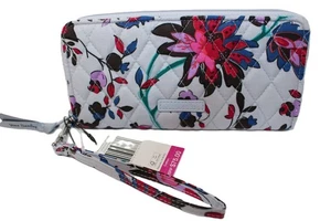 VERA BRADLEY NWT RFID Accordion Wristlet Vineyard Floral 27591-17025, $75 Retail - Picture 1 of 6