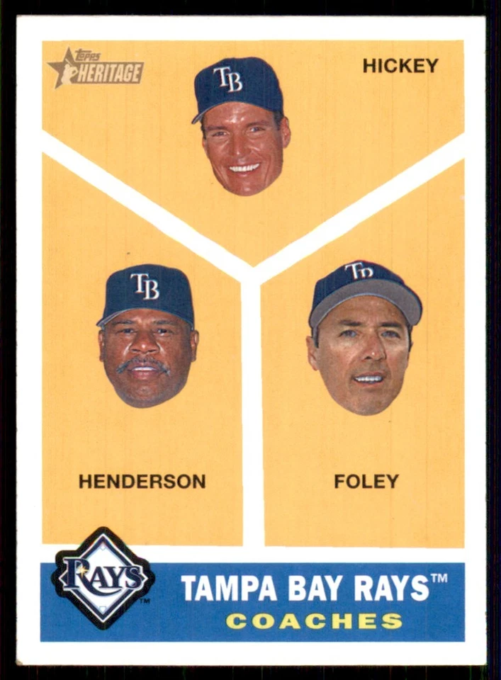 2009 Topps Heritage SP Short Print #462 Coaches Tampa Bay Rays - Image 1 of 2