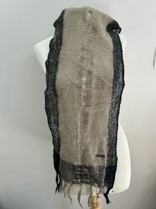 S31# Fendi Rectangle Scarf 70% Kid Mohair& 30% Polyamide 56/12inch - Picture 1 of 9