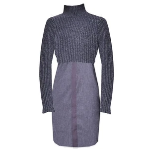 Elie Tahari Women's Raleigh Mock Neck Ribbed Knit Sweater Dress Size L - Picture 1 of 1