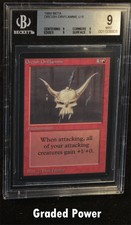 BGS Beta Orcish Oriflamme  9 QUAD Magic Beckett Graded MTG