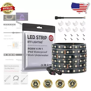 Waterproof 16.4ft RGBW LED Strip - Dimmable Outdoor Lighting Solution - Picture 1 of 10
