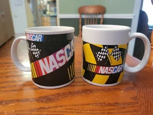 Two NASCAR Coffee Mugs Vintage made by Sherwood Brand - Picture 1 of 6