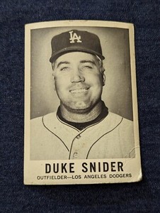 1960 Leaf #37 Duke Snider Low Grade Brooklyn Dodgers HOF