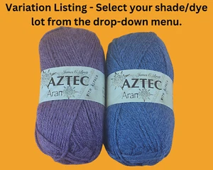 James C. Brett Aztec Aran with Alpaca Yarn 100g - 2 Colours Available - Picture 1 of 13