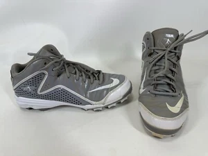 Nike Swingman Griffey JR MVP 2 Mid Rise Baseball Cleats 616259-011 Gray Sz 11.5 - Picture 1 of 10